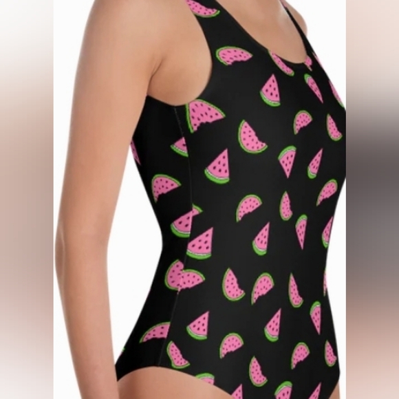 Watermelon Black Swimsuit - Picture 3 of 6
